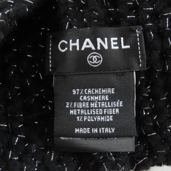Chanel Cashmere Blend Cruise Collection Show CC Logo Lame Knit main image 9